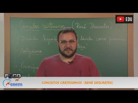 Thumbnail da aula: Videoaulas Poliedro | Enem | Conceitos Cartesianos (René Descartes)