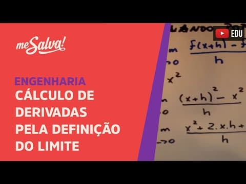 Thumbnail da aula: Me Salva! Cálculo - Calculando Derivadas pela Definição de Limite