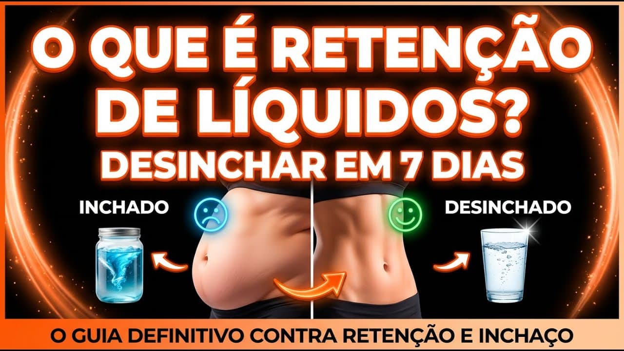 Thumbnail: O que é Retenção de Líquidos? | Desinchar em 7 Dias: O Guia Definitivo Contra Retenção e Inchaço