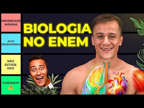 Thumbnail da aula: RANKEANDO BIOLOGIA para o ENEM (melhor ordem para estudar e gabaritar)