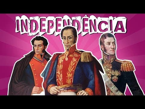 Thumbnail da aula: HISTÓRIA GERAL #41 INDEPENDÊNCIA DA AMÉRICA ESPANHOLA