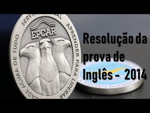 Thumbnail da aula: Correção Prova Inglês EPCAr 2014 | Teacher Rafael