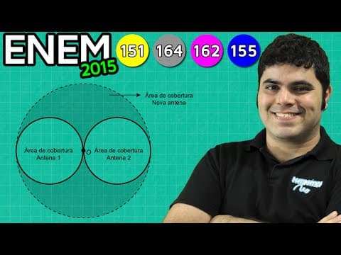 Thumbnail da aula: ENEM 2015 Math #20 - Circle Area and Transmission Antennas