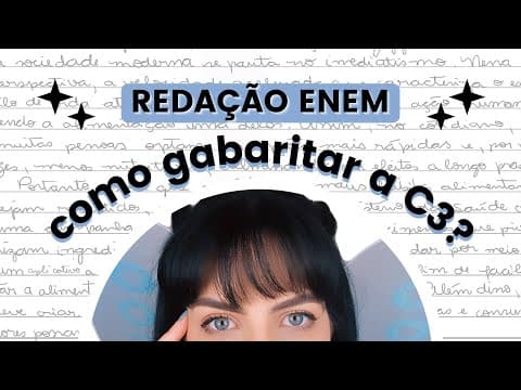 Thumbnail da aula: Como gabaritar a Competência 3 da redação do Enem