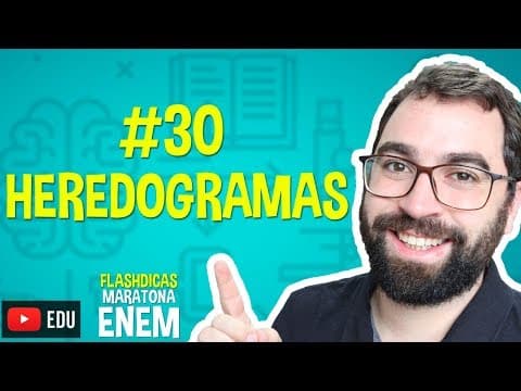 Thumbnail da aula: Heredogramas - Flashdica #30 - Maratona Enem - Prof. Gui