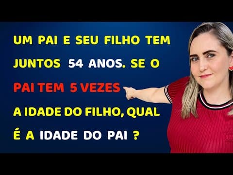 Thumbnail da aula: 🤯😱 SISTEMA DE EQUAÇÕES OU LÓGICA PARA RESOLVER ?? Matemática básica todo dia.📚🚀