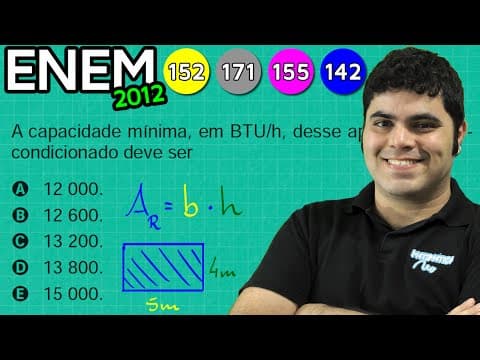 Thumbnail da aula: ENEM 2012 Mathematics #7 - Area of a Rectangle and Numerical Expression
