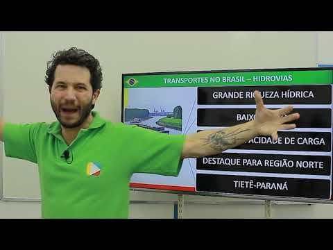 Thumbnail da aula: Geografia - Ferrovias e Hidrovias