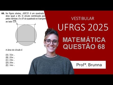 Thumbnail da aula: Resolução Matemática UFRGS 2025 - Questão 68