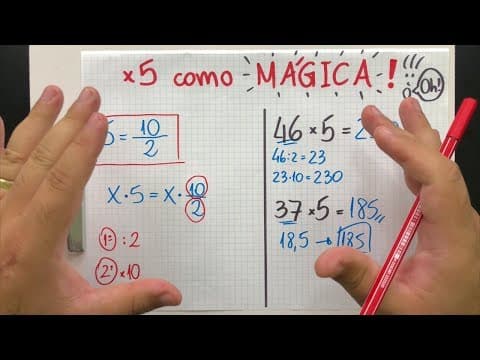 Thumbnail da aula: 💡 DICA 17 - Multiplicação por 5 em 2 Segundos, MUITO RÁPIDO!