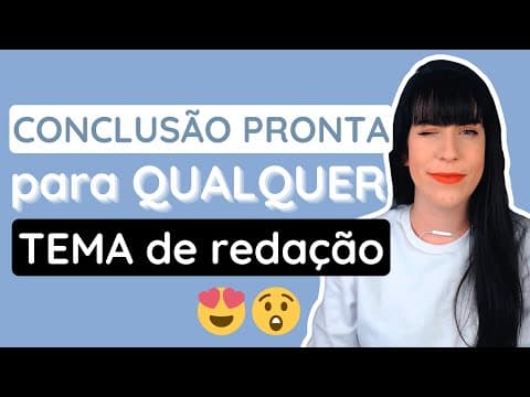 Thumbnail da aula: Modelo PRONTO de conclusão para QUALQUER TEMA