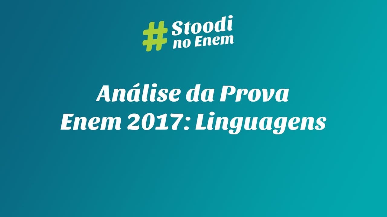 Thumbnail: Análise da Prova - Enem 2017: Linguagens