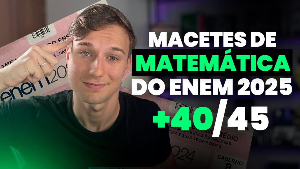 Thumbnail: ✅ MACETES de MATEMÁTICA para o 2º DIA do ENEM! (ATUALIZADO 2026)