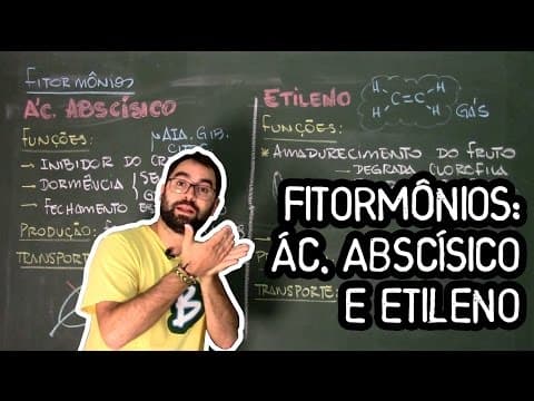 Thumbnail da aula: Ácido Abscísico e Etileno (Hormônios Vegetais) - Fisio Vegetal - Aula 29: Botânica (Prof. Guilherme)
