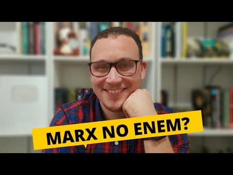 Thumbnail da aula: MAS AFINAL, VAI CAIR KARL MARX NO ENEM OU NÃO?