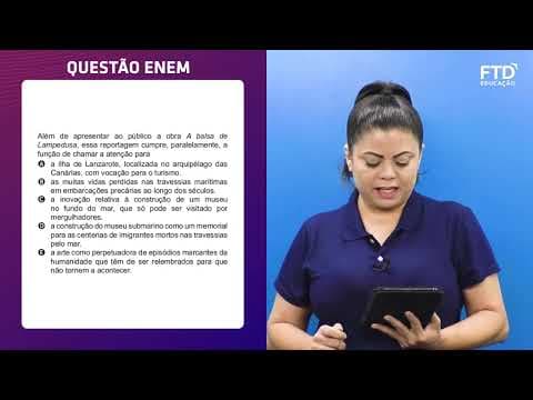 Thumbnail da aula: FTD Resolve – Enem 2021 | Linguagens – Questão 014 (prova azul)