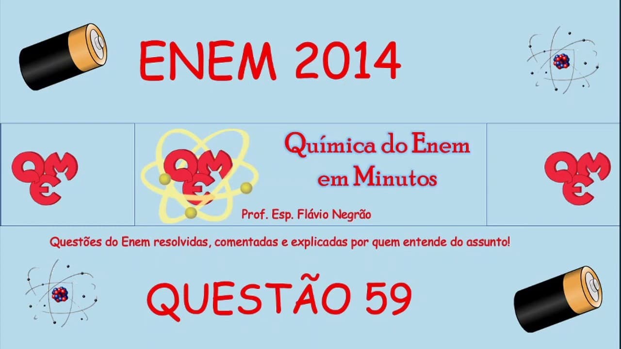 Thumbnail: Resolução - Enem 2014, caderno azul, questão 59