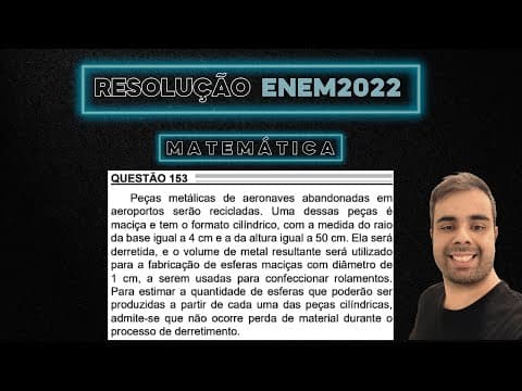 Thumbnail da aula: ENEM 2022 Peças metálicas de aeronaves abandonadas em aeroportos são recicladas.