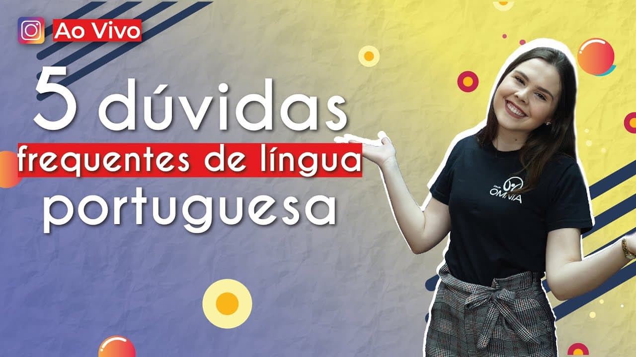 Thumbnail: AO VIVO | 5 dúvidas frequentes de língua portuguesa