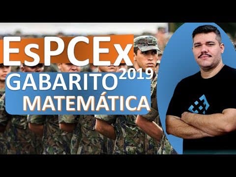 Thumbnail da aula: 🔴 GABARITO ESPCEX Matemática - Veja se você mandou bem!