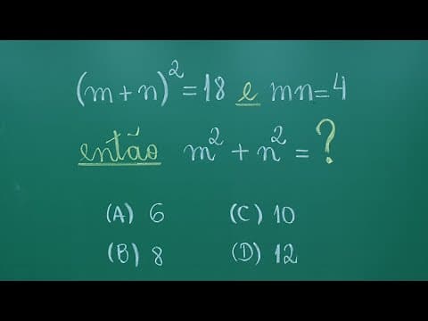 Thumbnail da aula: FÁCIL e RÁPIDO - EXPRESSÃO COM PRODUTO NOTÁVEL - Questão de Concurso@professoraangelamatematica