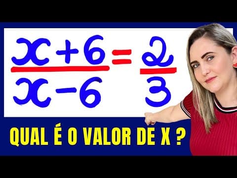 Thumbnail da aula: 😱 DICA INCRÍVEL PARA ENCONTRAR O X!!! PROPRIEDADE DA PROPORÇÃO!!