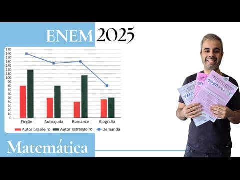 Thumbnail da aula: ENEM 2025 - Uma livraria comercializa livros dos seguintes gêneros literários: ficção científica