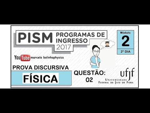 Thumbnail da aula: Resolução da prova de FÍSICA – Módulo II – UFJF 2017-DISCURSIVO– Questão 02.