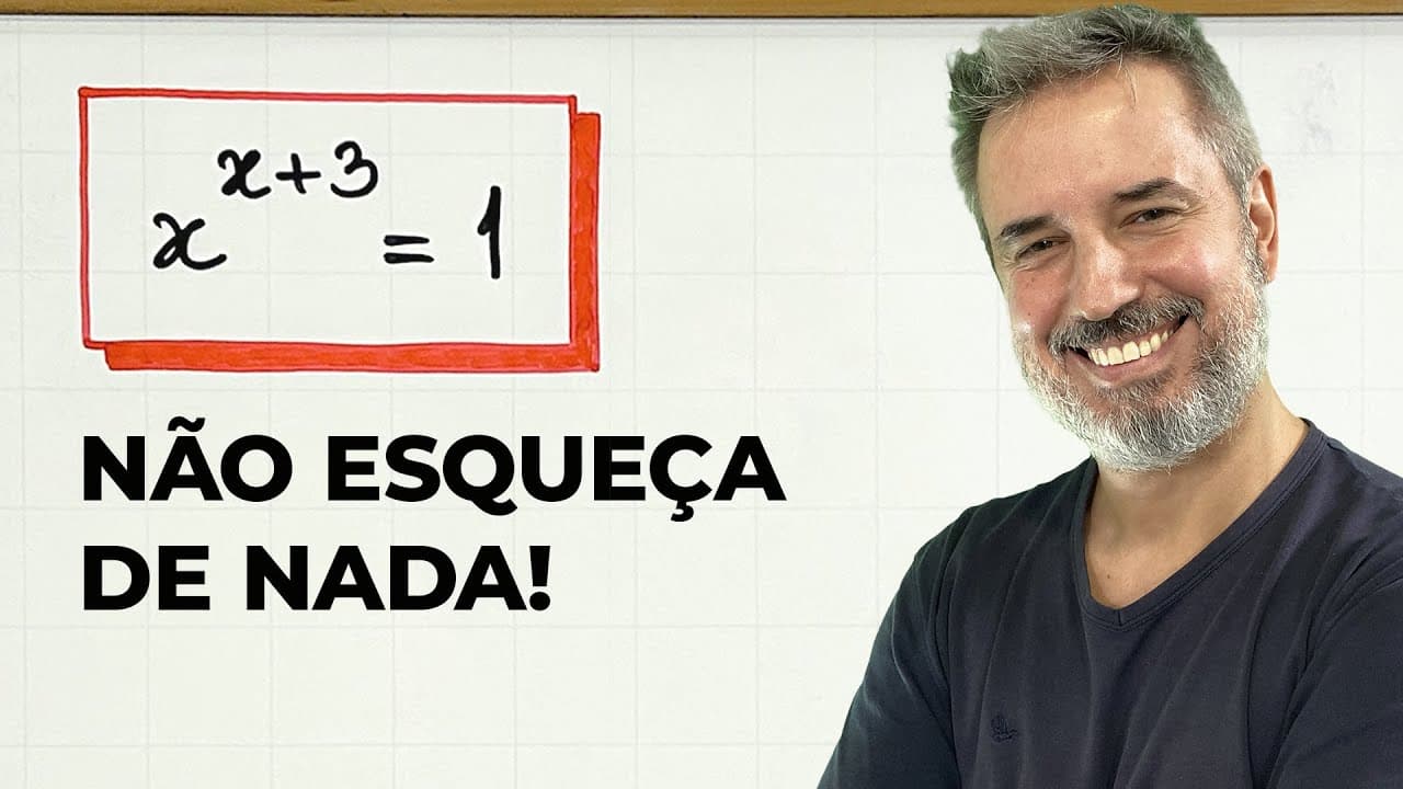 Thumbnail: NUNCA SE PRECIPITE: uma Equação Exponencial ARDILOSA! 🔥