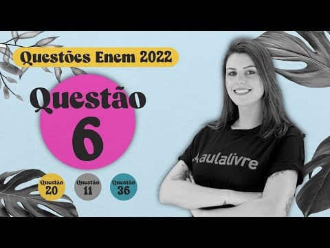 Thumbnail da aula: ENEM 2022 | Gêneros textuais | Questão 6