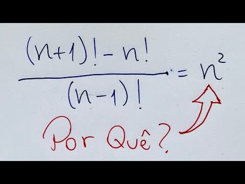 Thumbnail da aula: 🤯 FATORIAL igual a um QUADRADO PERFEITO? Você não sabia disso...