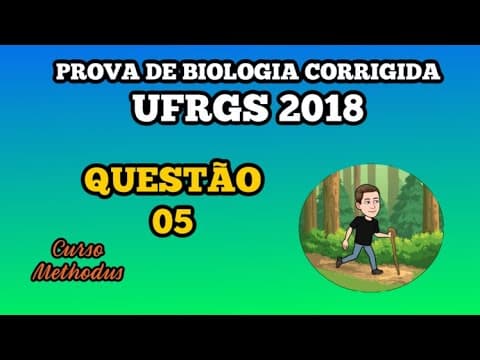Thumbnail da aula: 05 de 2018 da prova de biologia da UFRGS - No ano de 2013 o Nobel de Medicina ou Fisiologia