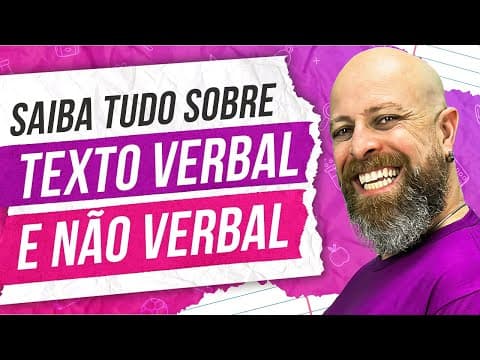 Thumbnail da aula: Texto Verbal e Não Verbal - No Enem com Noslen