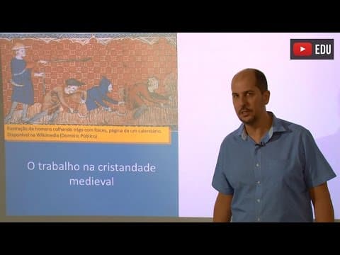 Thumbnail da aula: Videoaulas Poliedro | Enem | O trabalho na cristandade medieval