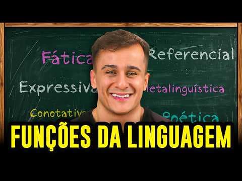 Thumbnail da aula: TUDO sobre FUNÇÕES DA LINGUAGEM pro ENEM - Referencial, conativa, metalinguística, poética, fática