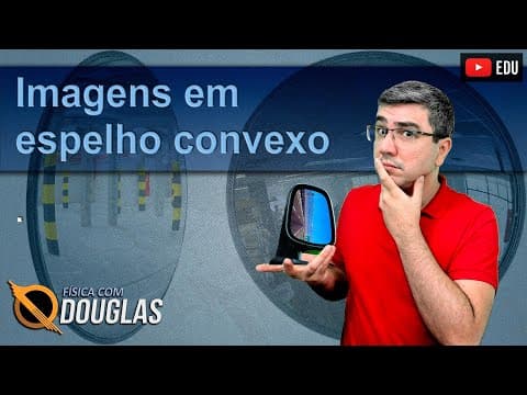 Thumbnail da aula: Imagens em espelho esférico convexo | Gauss
