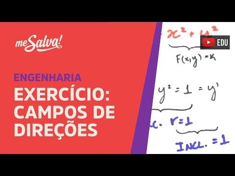 Thumbnail da aula: Me Salva! EQD3.1 - Exercício Resolvido: Campos de Direções - Equações Diferenciais