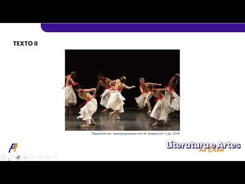 Thumbnail da aula: ENEM 2023 - Séculos XX e XXI | Logo no início de Gira, um grupo de sete bailarinas ocupa o centro...