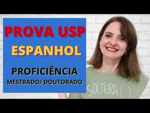 Thumbnail da aula: ESPANHOL INSTRUMENTAL - MODELO DE PROVA DA USP
