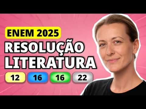 Thumbnail da aula: ENEM 2025 Linguagens – Questão 12 | Eu e tu, ante a noite e o amplo desdobramento do mar, fero, a