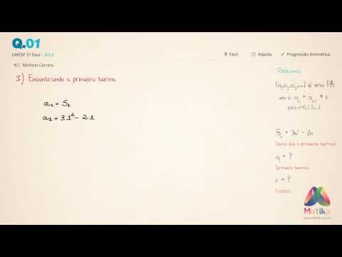 Thumbnail da aula: (matika) Matemática - Unesp 2013- Questão 01
