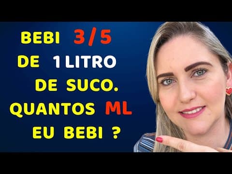 Thumbnail da aula: QUANTO EU BEBI??? CONSEGUE DESCOBRIR ?? Matemática básica todo dia.📚🚀