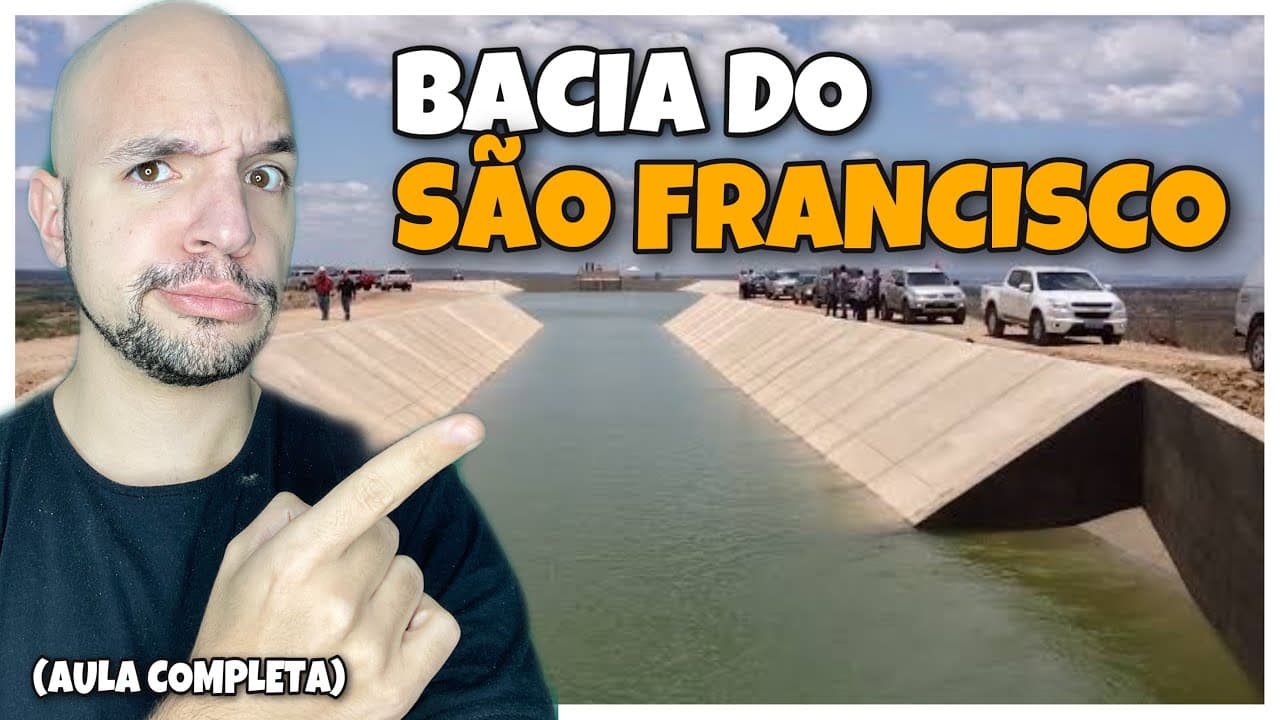 Thumbnail: Bacia do São Francisco e a transposição do “velho Chico” | Aula completa | Ricardo Marcílio