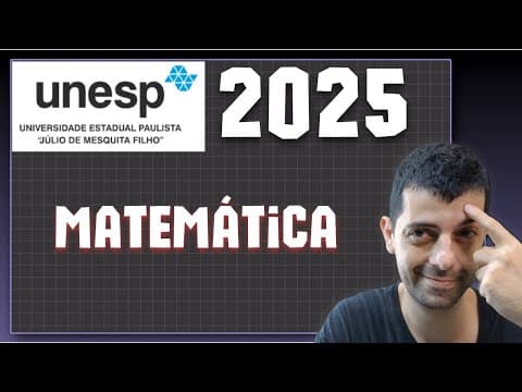 Thumbnail da aula: UNESP 2025 - Matemática - Prof Gabs