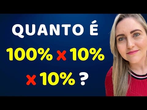 Thumbnail da aula: ACREDITA QUE É 1% ??? 😱😱 VEM AQUI QUE EU TE ENSINO !! Matemática básica todo dia.📚🚀