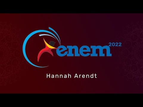 Thumbnail da aula: Correção do ENEM 2022 - Hannah Arendt