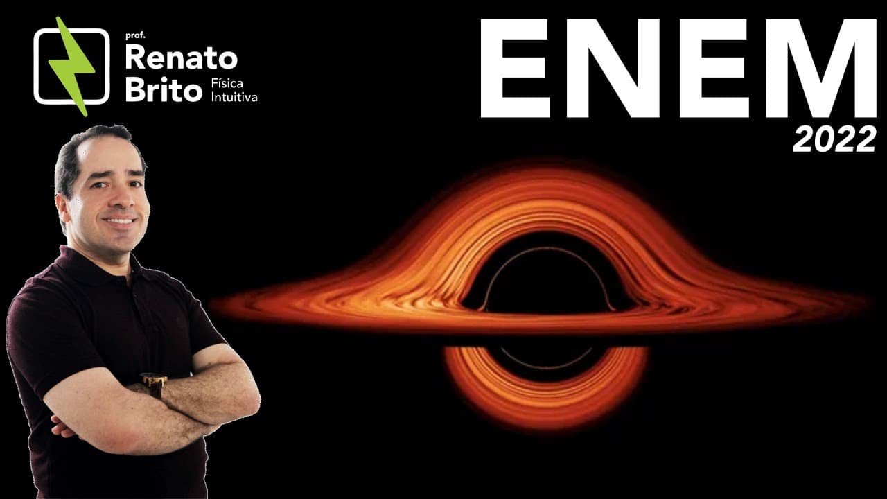 Thumbnail: ENEM 2022 | Física | Um Buraco Negro é um corpo celeste que possui uma grande quantidade de matéria
