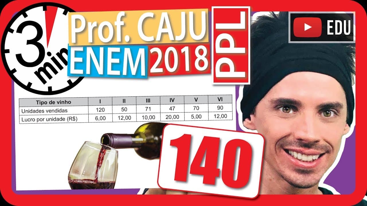 Thumbnail: 🏃ENEM 2018 PPL 👉 RAPIDINHA Questão 140 - Média Aritmética