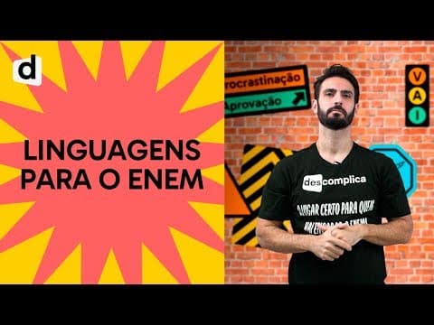 Thumbnail da aula: COMO ESTUDAR LINGUAGENS PARA O ENEM | PLANTÃO DESCOMPLICA