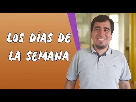 Thumbnail da aula: Los Días de la Semana - Brasil Escola